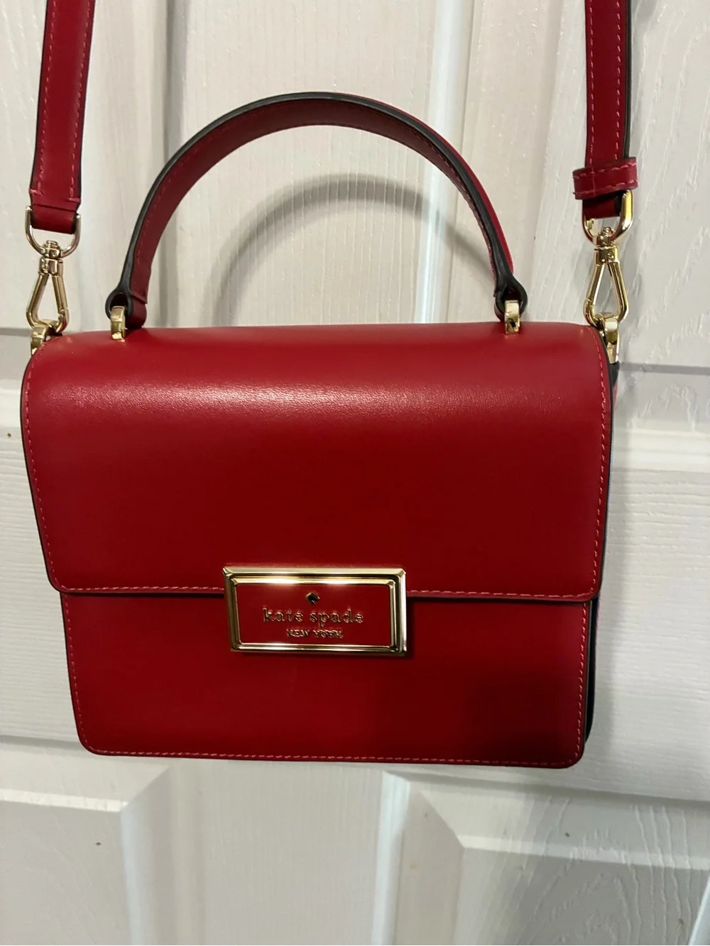 kate spade structured red
